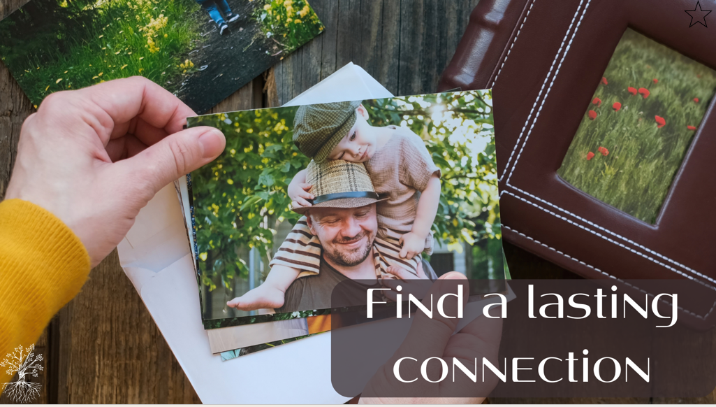 Finding a lasting connection - one of the slides from the workshop